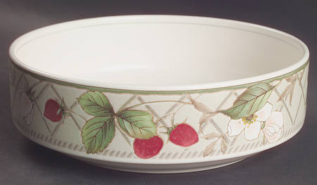Strawberry Fair 8" Round Vegetable Bowl