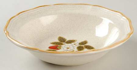 Strawberry Festival Rim Fruit/Dessert (Sauce) Bowl