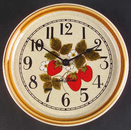 Strawberry Festival Clock Plate