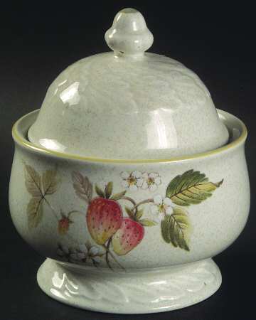 Strawberry Fields Sugar Bowl & Lid