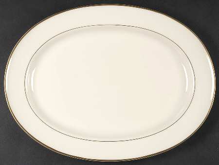 Stanton Gold 14" Oval Serving Platter