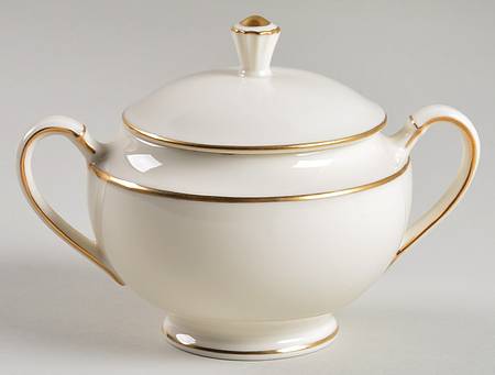 Stanton Gold Sugar Bowl & Lid