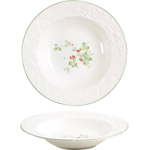 Strawberry Lane Large Rim Soup Bowl