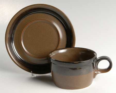 Stone Mountain Flat Cup & Saucer Set