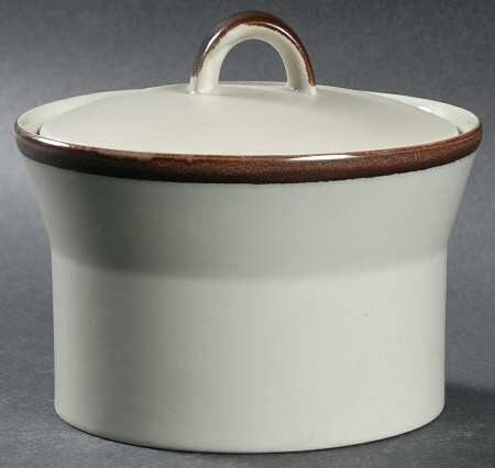 Narrow Band Sugar Bowl & Lid