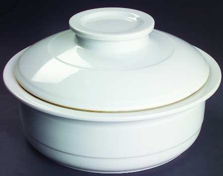 Stonechina 2 Qt Round Covered Casserole