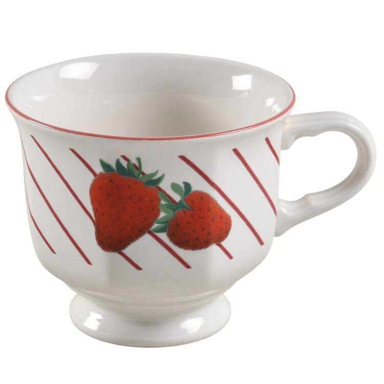 Strawberries Footed Cup
