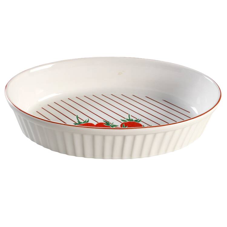Strawberries 12'' Oval Baker