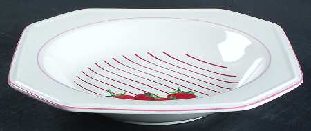 Strawberries Rim Soup Bowl