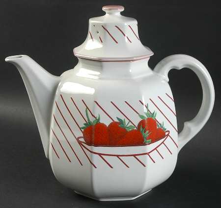 Strawberries Teapot & Lid