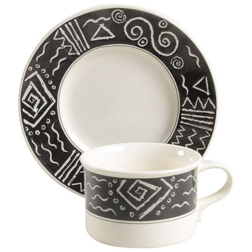 Star Track Flat Cup & Saucer Set