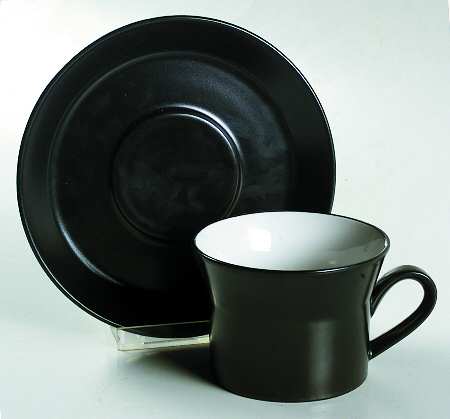 Stublack Flat Cup & Saucer Set