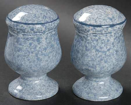 Stone Works Light Blue Salt & Pepper Set
