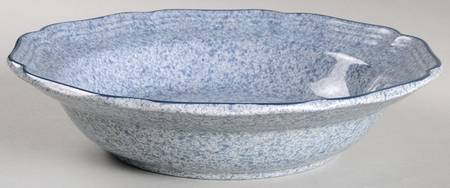Stone Works Light Blue Rim Soup Bowl by Mikasa