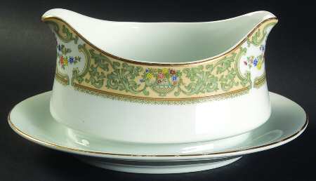 Summer Bouquet Gravy Boat with Attached Underplate