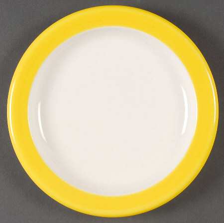 Sunshine Band Yellow Salad Plate