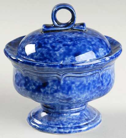Sundown Blue Sugar Bowl & Lid