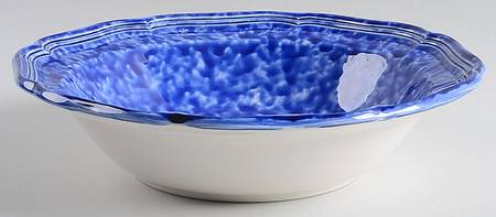 Sundown Blue 9" Round Vegetable Bowl