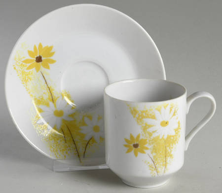 Suzie Brown Flat Cup & Saucer Set by Mikasa