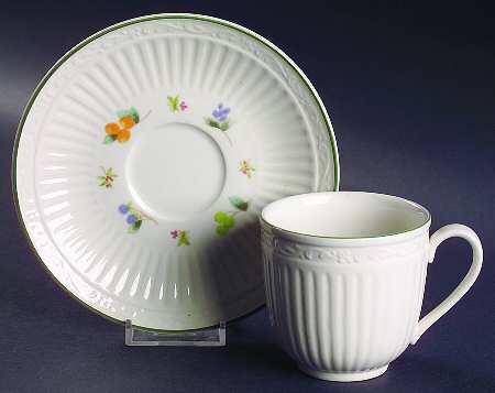 Sunshine Lane Footed Cup & Saucer Set