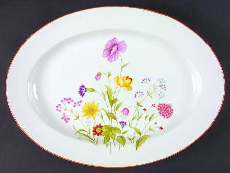 Summer Melody 14" Oval Serving Platter