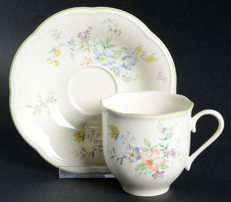 Summertime Flat Cup & Saucer Set