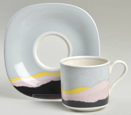 Sundown Flat Cup & Saucer Set