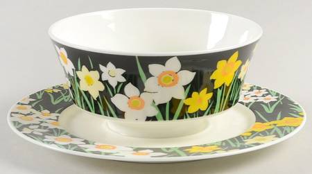 Summer Night Gravy Boat with Attached Underplate