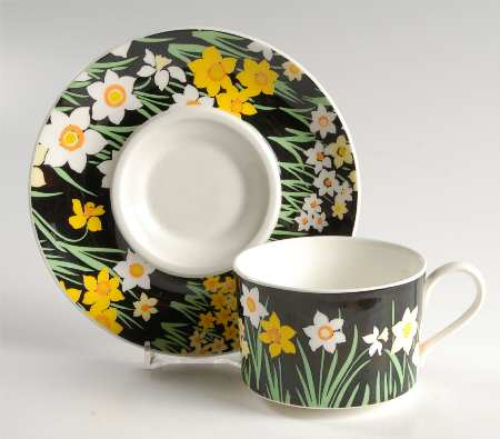 Summer Night Flat Cup & Saucer Set