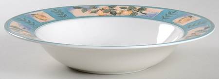 Sunshine Orchard Large Rim Soup Bowl