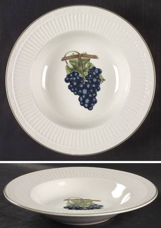 Summer Poetry Large Rim Soup Bowl