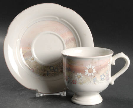 Summer Song Footed Cup & Saucer Set