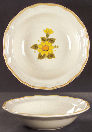 Sunny Side Rim Fruit/Dessert (Sauce) Bowl