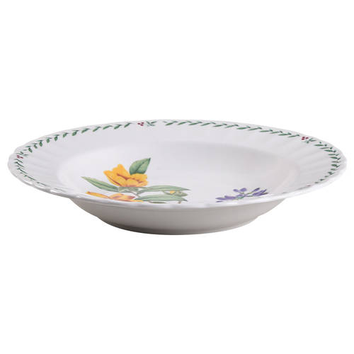 Summer Symphony Large Rim Soup Bowl