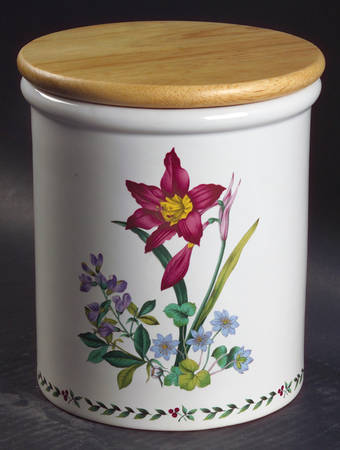 Summer Symphony Large Canister & Wood Lid