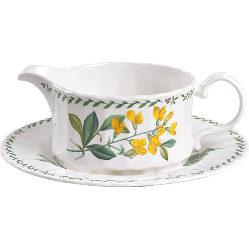 Summer Symphony Round Gravy Boat & Underplate (Salad Plate)
