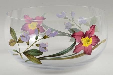 Summer Symphony Large Glassware Salad Bowl