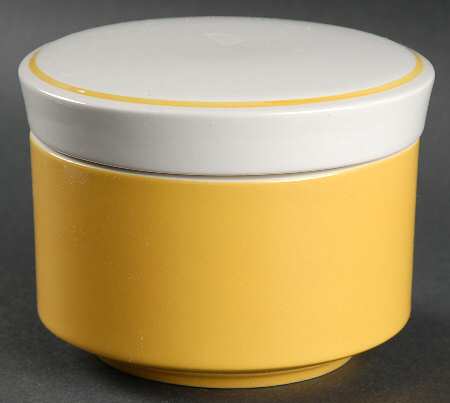 Sun Yellow Sugar Bowl & Lid