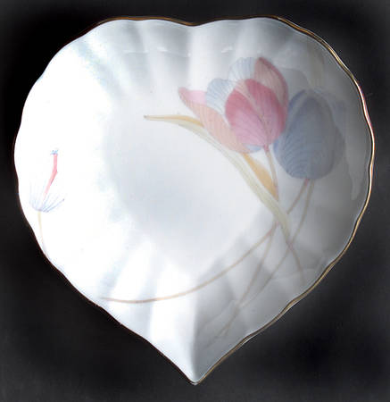 Swiss Garden Heart Shaped Dish