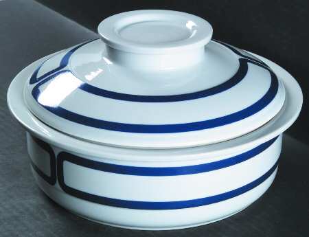 Tangent Blue 2.5 Qt Round Covered Casserole