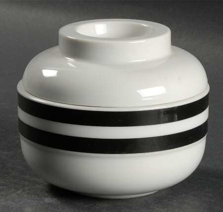Tangent Black Sugar Bowl & Lid