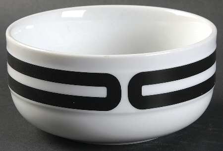 Tangent Black Coupe Cereal Bowl