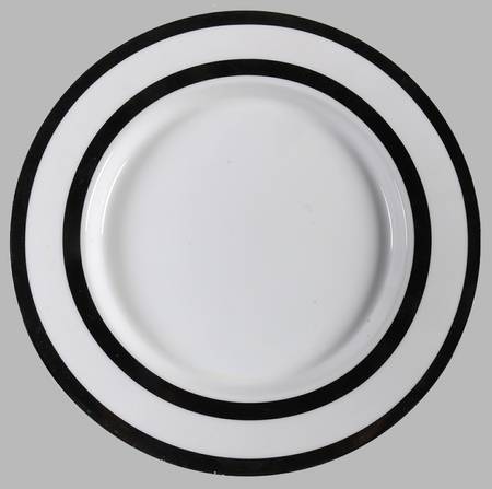 Tangent Black Salad Plate