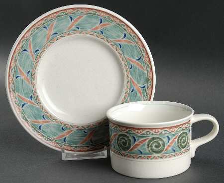 Tangier Flat Cup & Saucer Set