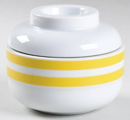 Tangent Yellow Sugar Bowl & Lid
