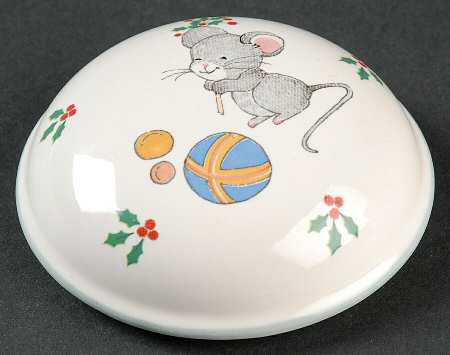 Teddy's Christmas Lid for 3" Round Box