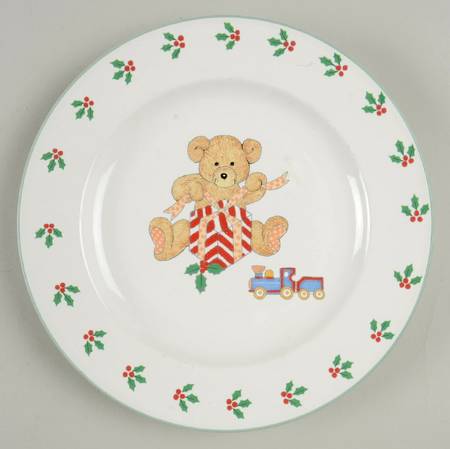 Teddy's Christmas Child's Plate