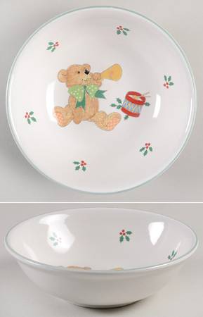 Teddy's Christmas Fruit/Dessert (Sauce) Bowl