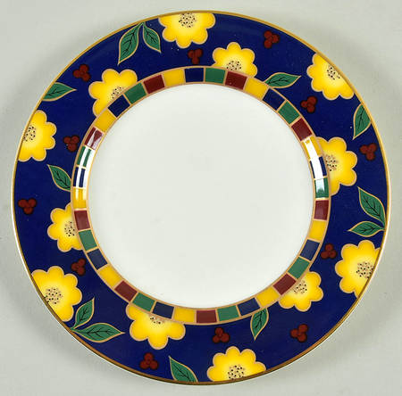 Tea Ceremony Cobalt Blue Salad Plate