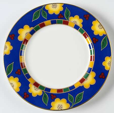 Tea Ceremony Cobalt Blue Bread & Butter Plate